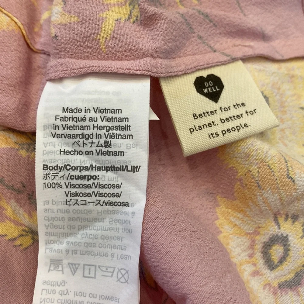 NWT Madewell Wisteria Dove Dutch Dandelions‎ Wrap Skirt